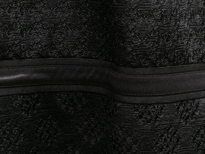 Black Chanel 2013 Silk Semi-Sheer Sleeveless Dress Size FR 50
