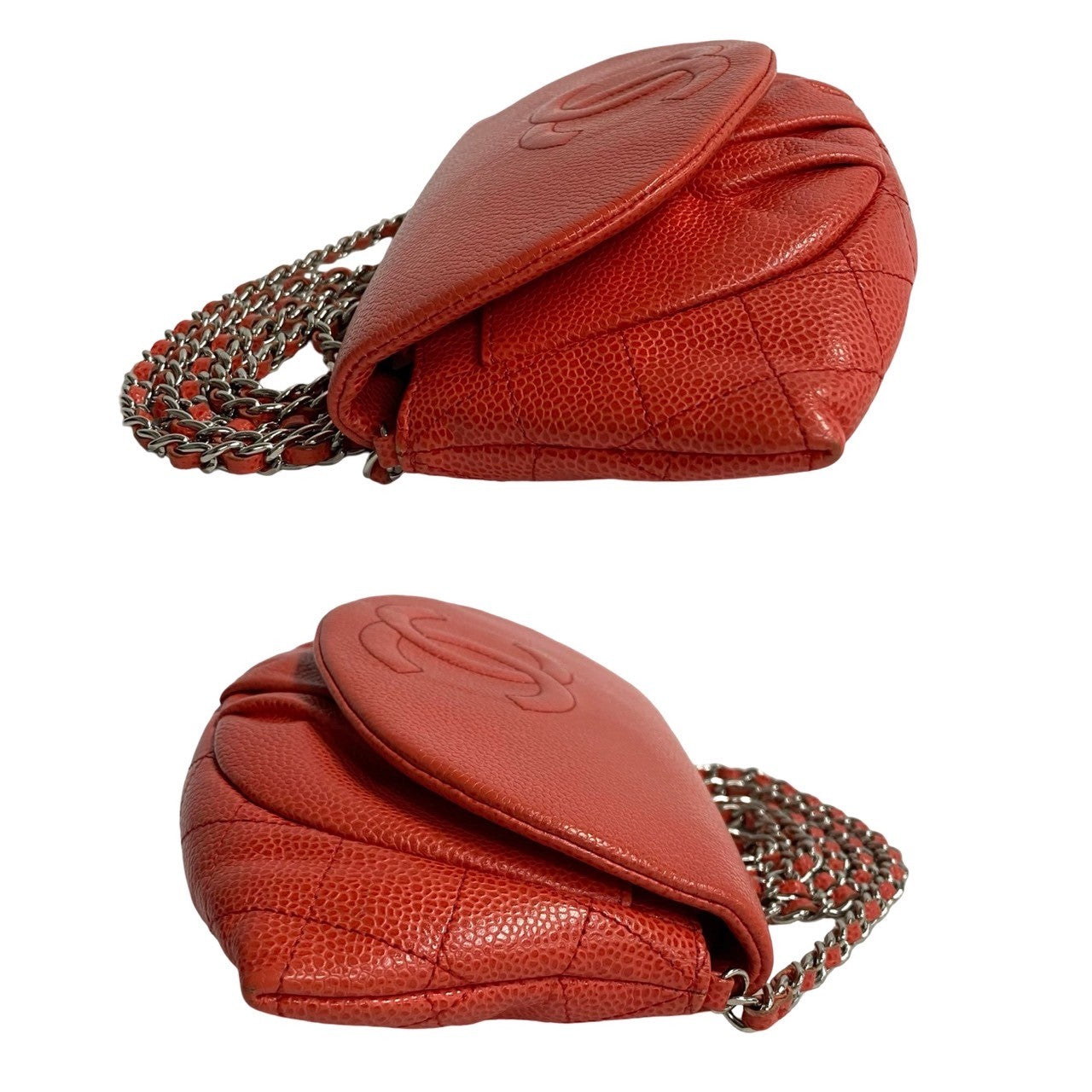 Chanel CC Caviar Flap Crossbody Bag Leather Crossbody Bag