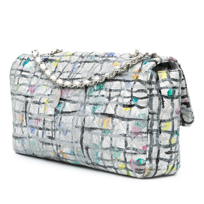 Chanel Sac Medium Calfskin Hand Painted Graffiti Flap