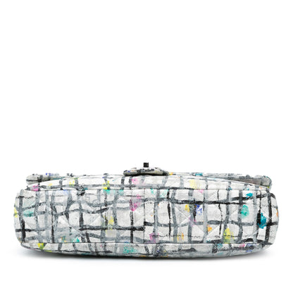 Chanel Sac Medium Calfskin Hand Painted Graffiti Flap