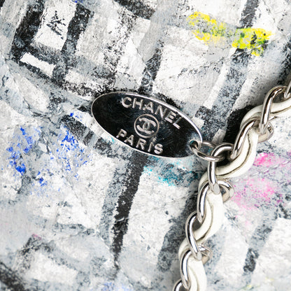 Chanel Sac Medium Calfskin Hand Painted Graffiti Flap