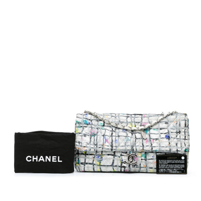 Chanel Sac Medium Calfskin Hand Painted Graffiti Flap