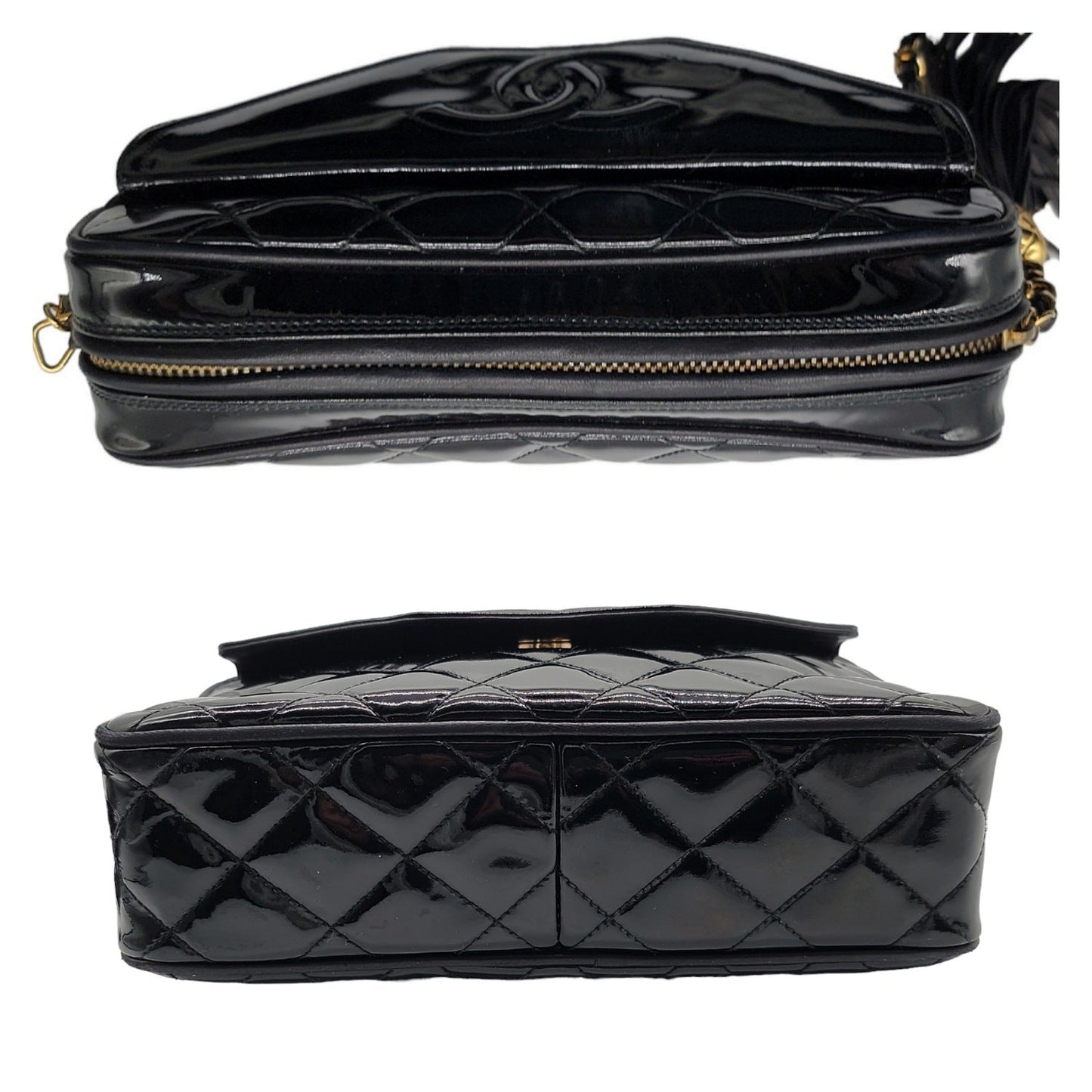 Chanel Vintage Patent Leather Crossbody Bag