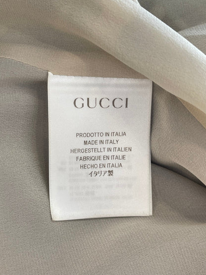 Gucci Blue Silk Printed Mini Sleeveless Dress Size IT 38 (UK 6)