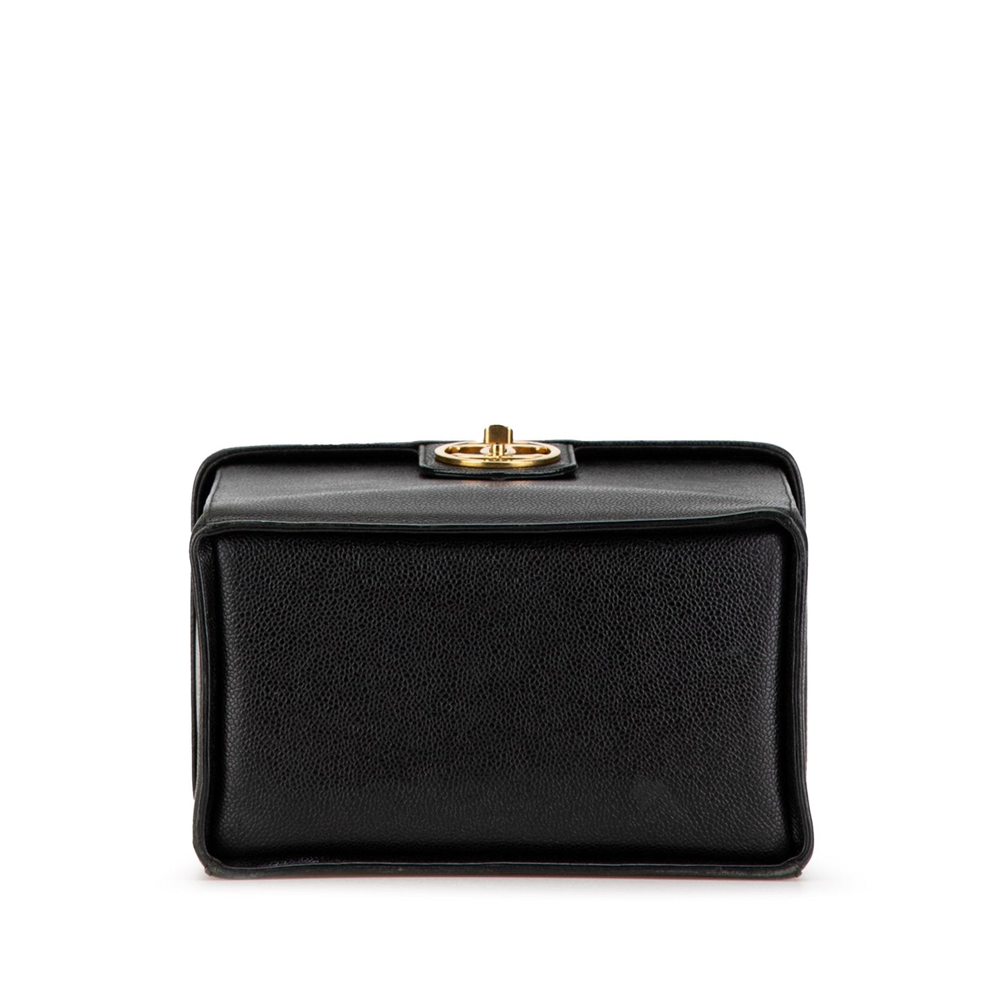 Black Chanel CC Caviar Vanity Case