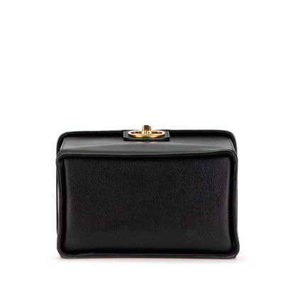 Black Chanel CC Caviar Vanity Case