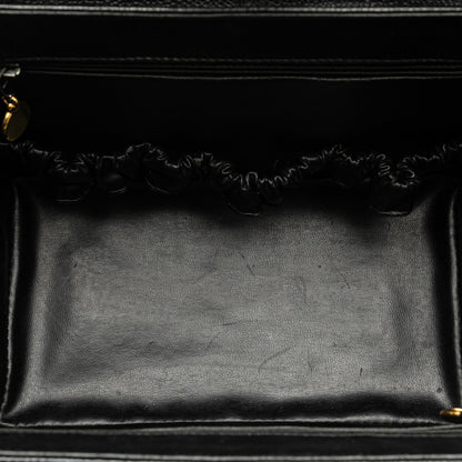 Black Chanel CC Caviar Vanity Case