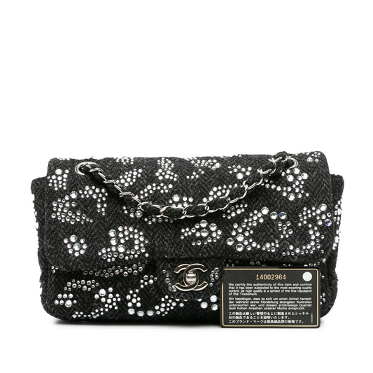Chanel Sac Medium Strass Embellished Tweed Single Flap