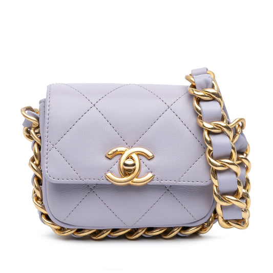 Chanel Sac Mini Quilted Calfskin Framing Chain Flap