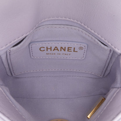 Chanel Sac Mini Quilted Calfskin Framing Chain Flap