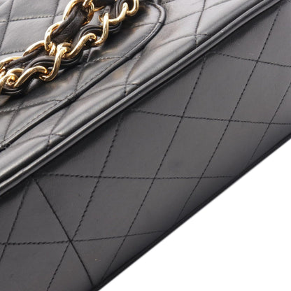 Black Chanel Jumbo XL Classic Lambskin Single Flap Shoulder Bag