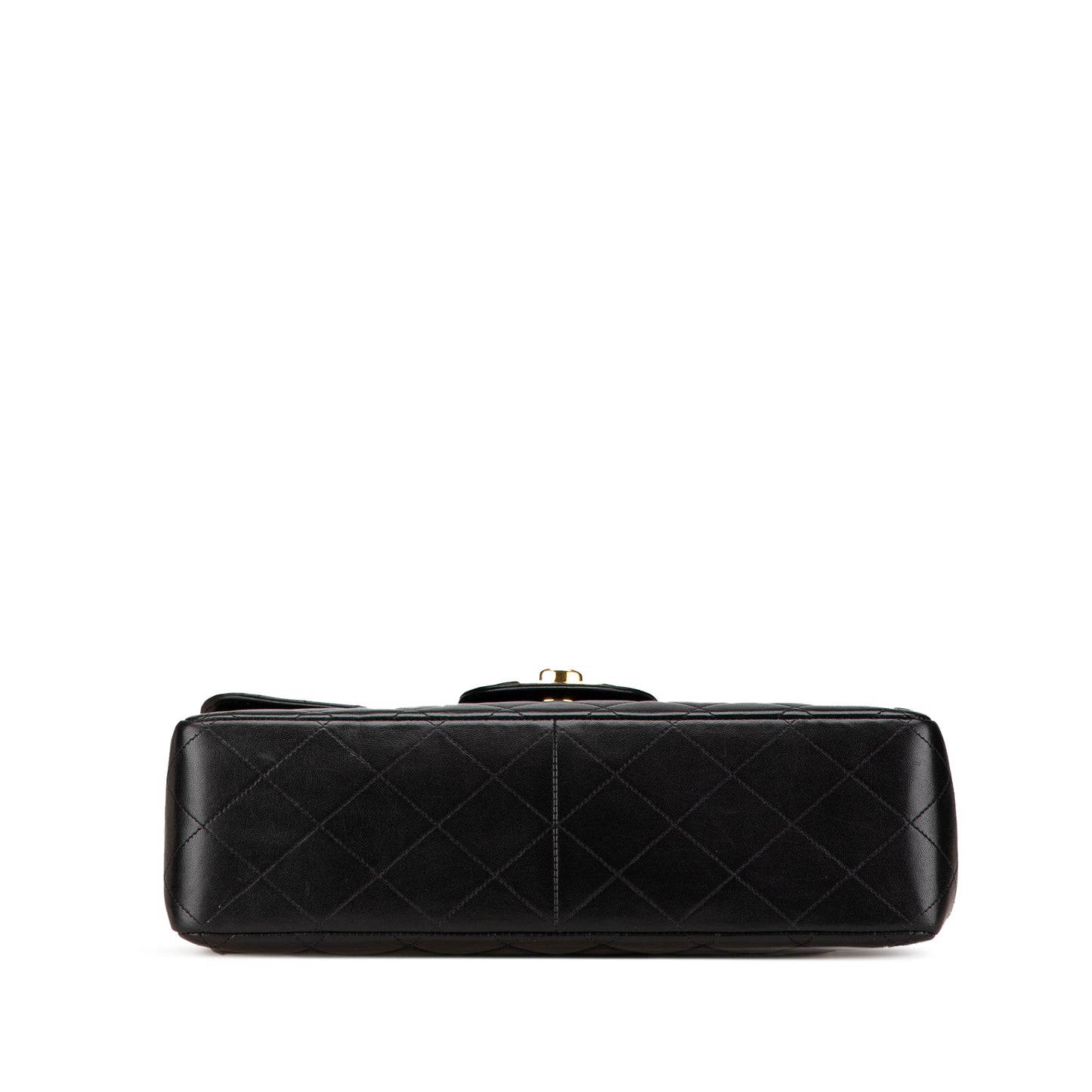 Black Chanel Jumbo XL Classic Lambskin Single Flap Shoulder Bag