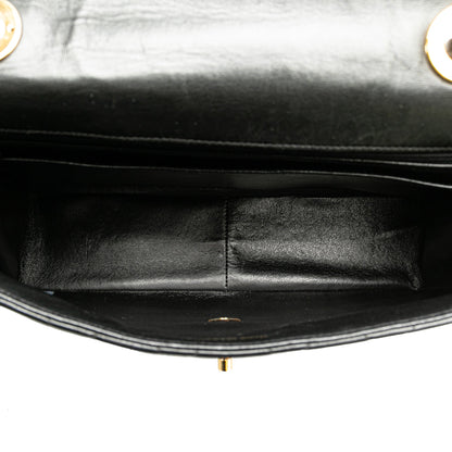 Black Chanel Jumbo XL Classic Lambskin Single Flap Shoulder Bag