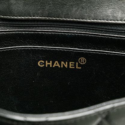 Black Chanel Jumbo XL Classic Lambskin Single Flap Shoulder Bag