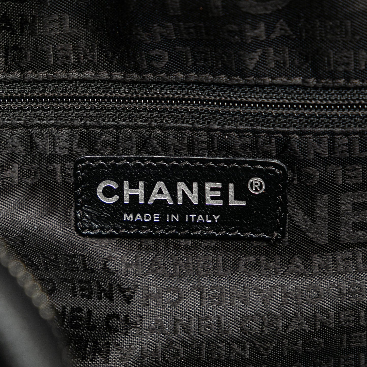 Black Chanel CC Perforated Caviar Bowler Bag
