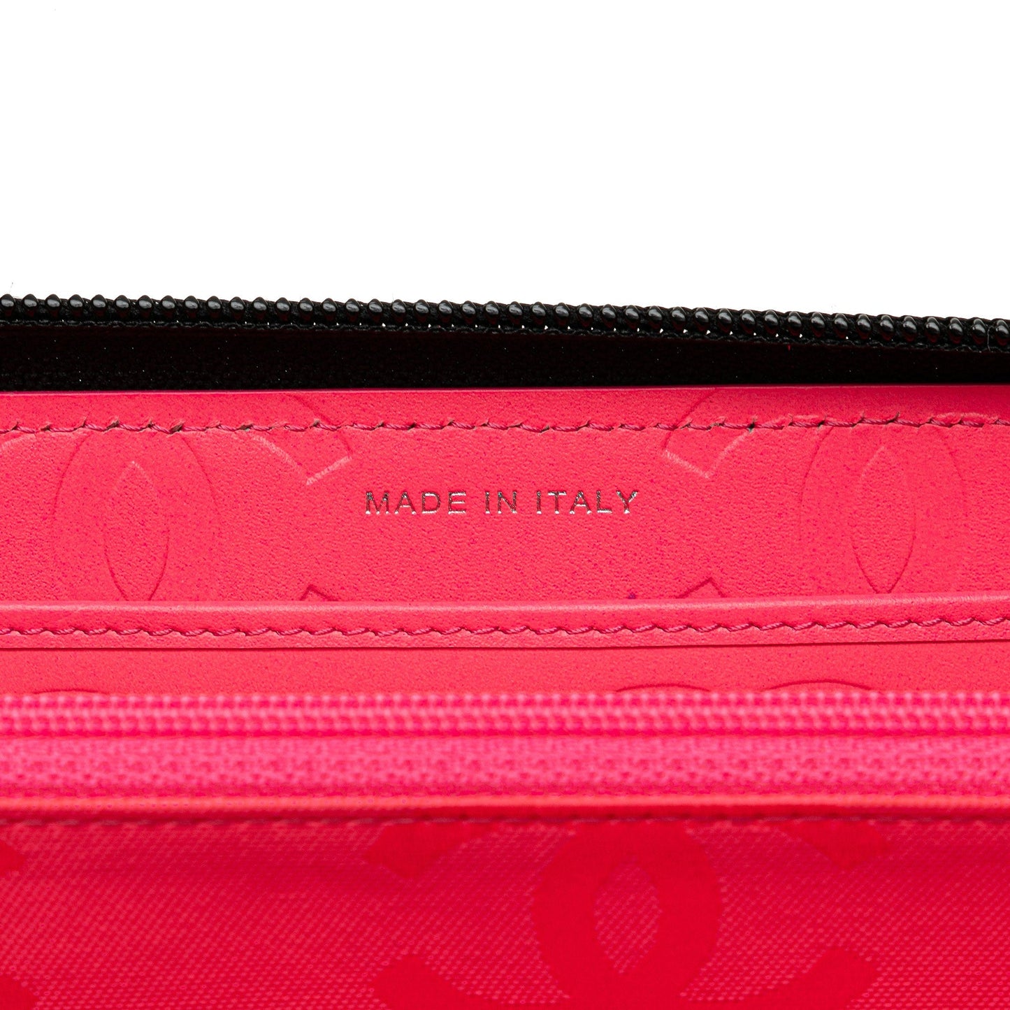 Black Chanel Lambskin Cambon Ligne Zip Around Long Wallet