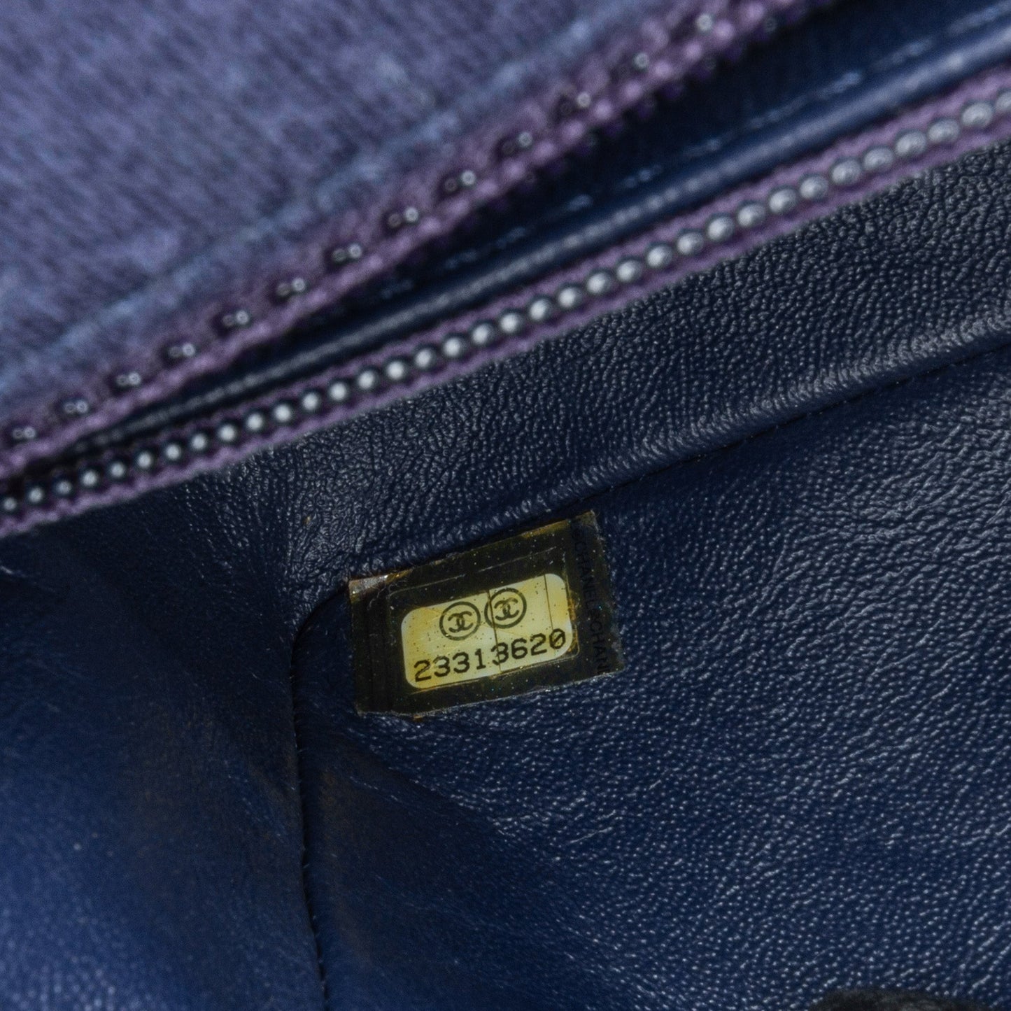 Blue Chanel Mini Rectangular Classic Jersey Single Flap Crossbody Bag