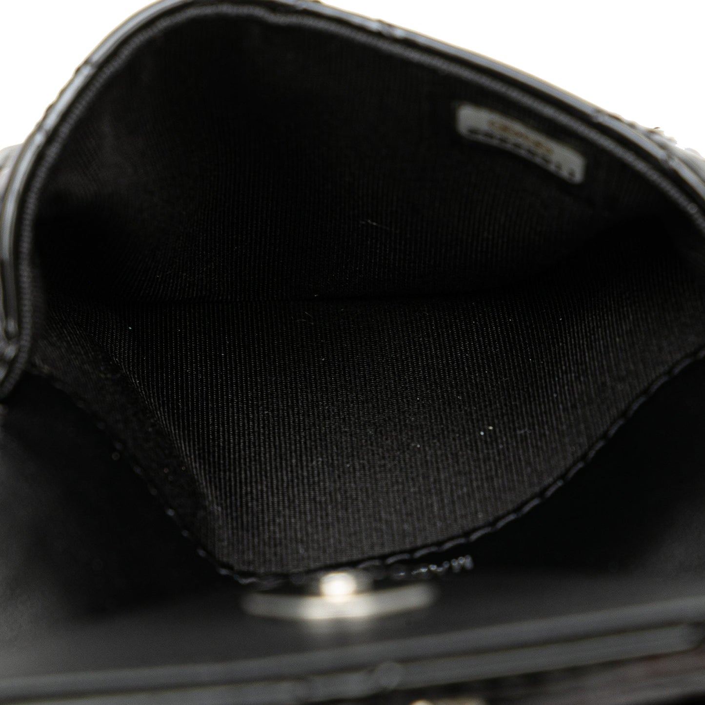 Black Chanel Mini Patent Belt in Love Double Flap Belt Bag