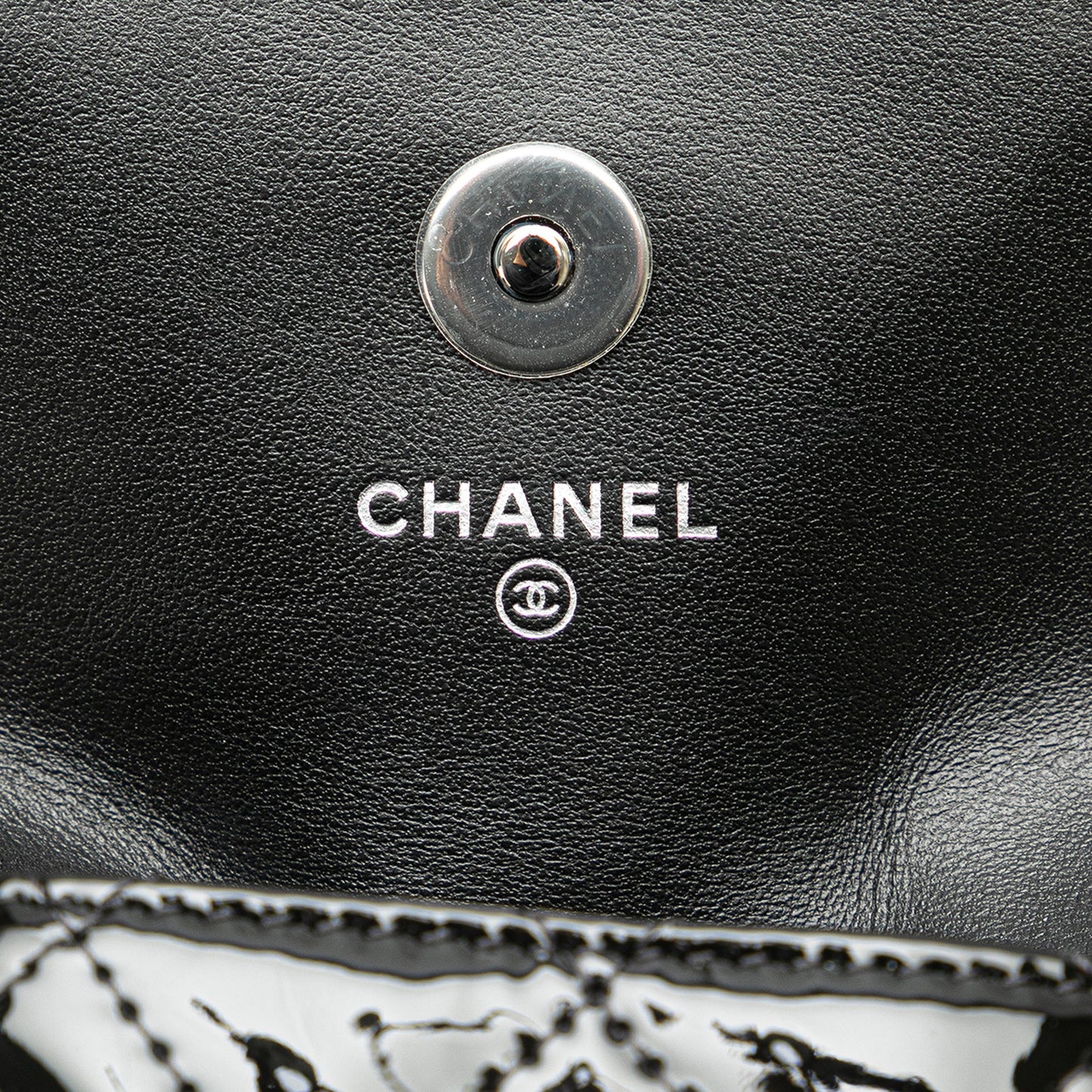 Black Chanel Mini Patent Belt in Love Double Flap Belt Bag
