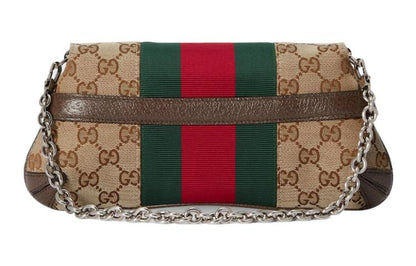 (WMNS) Gucci Horsebit Chain Small Shoulder Bag 'Being Ebony' 764339-FACM2-8747