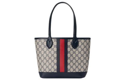 (WMNS) Gucci Ophidia Small Tote Bag 'Beige Blue Supreme' 726762-2YGAT-8562