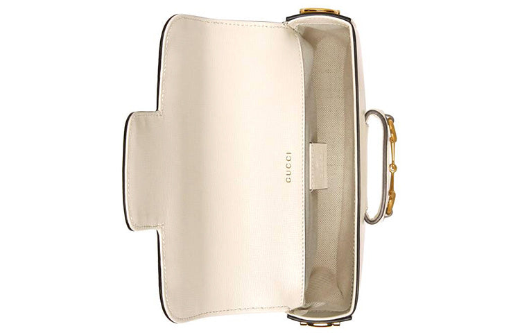 (WMNS) Gucci Horsebit 1955 Retro Shoulder Messenger Bag 'Cream White' 658574-18YSG-9068
