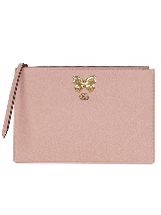Gucci Butterfly Clutch Bag Pink