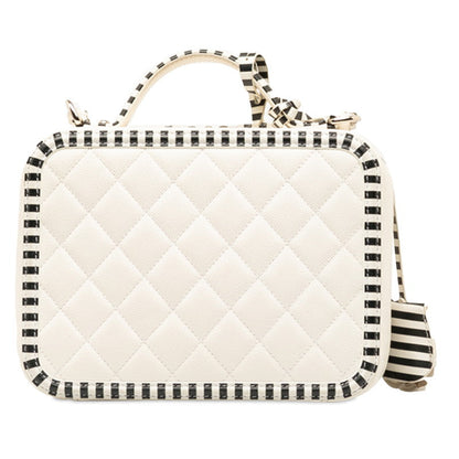 Chanel Canvas CC Filigree Chain Shoulder Bag