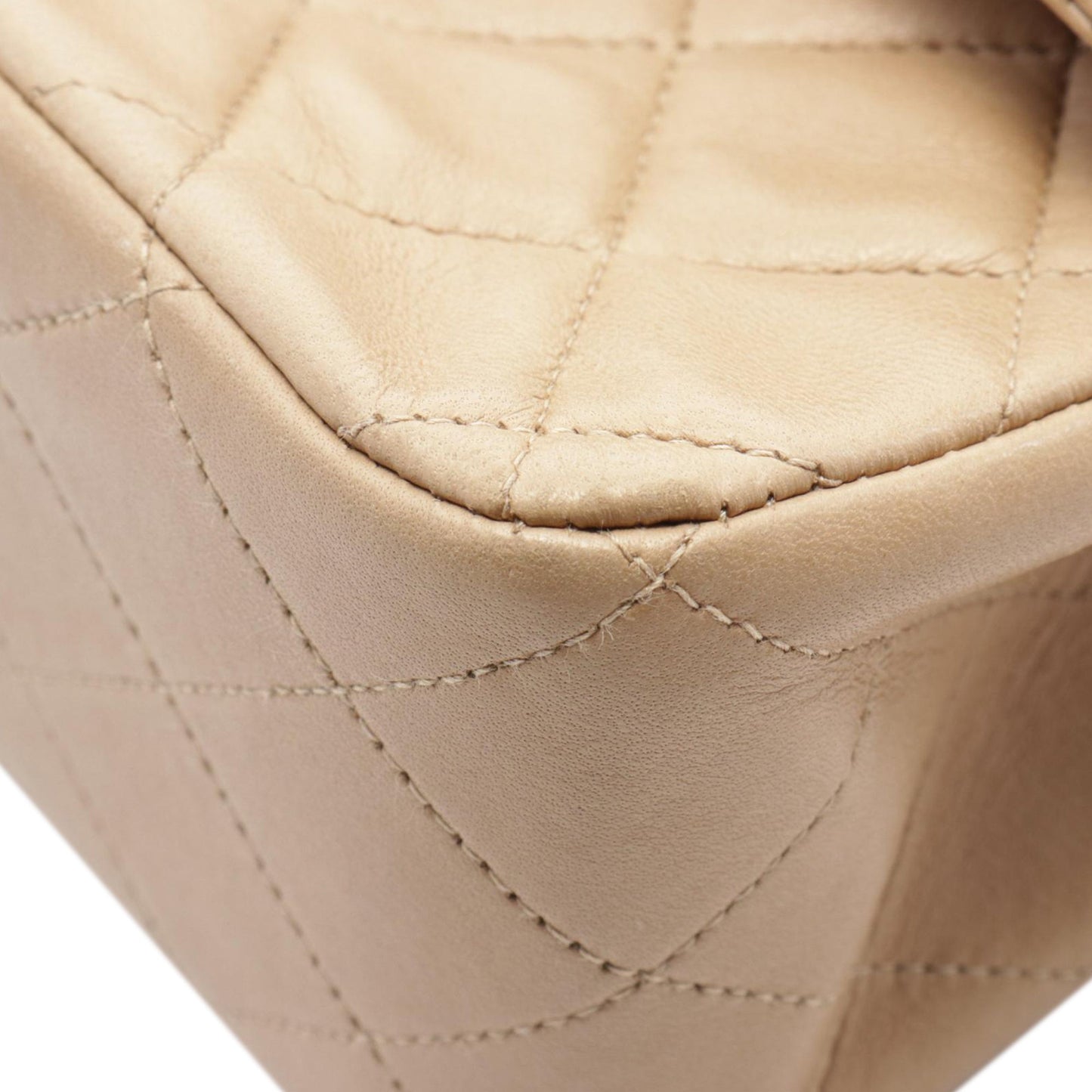 Brown Chanel Medium Classic Lambskin Double Flap Shoulder Bag