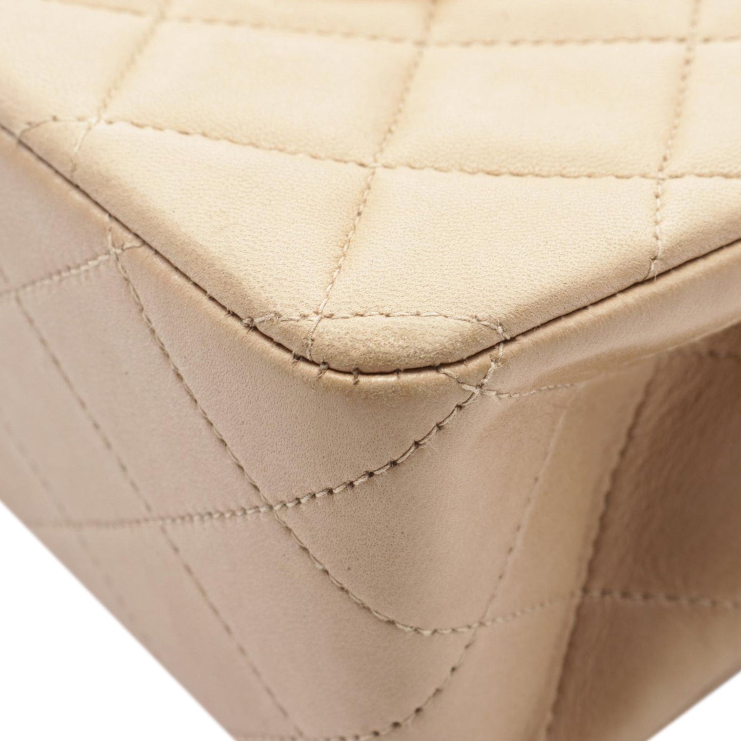 Brown Chanel Medium Classic Lambskin Double Flap Shoulder Bag