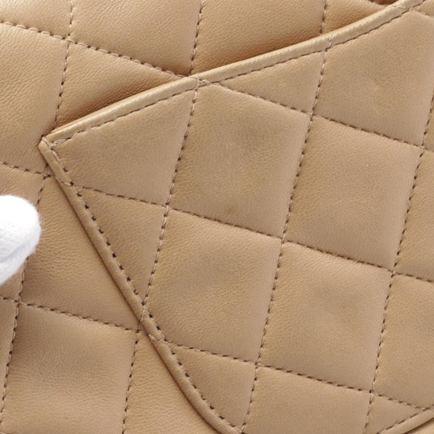 Brown Chanel Medium Classic Lambskin Double Flap Shoulder Bag