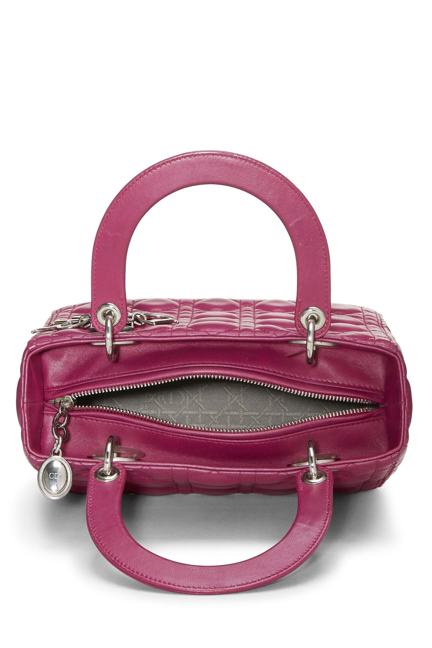 Dior, Purple Cannage Quilted Lambskin Lady Dior Medium, Purple
