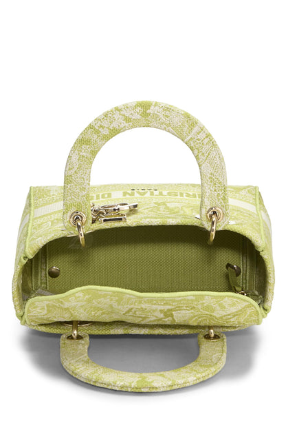 Dior, Green Embroidered Canvas Lady D-Lite Medium, Green