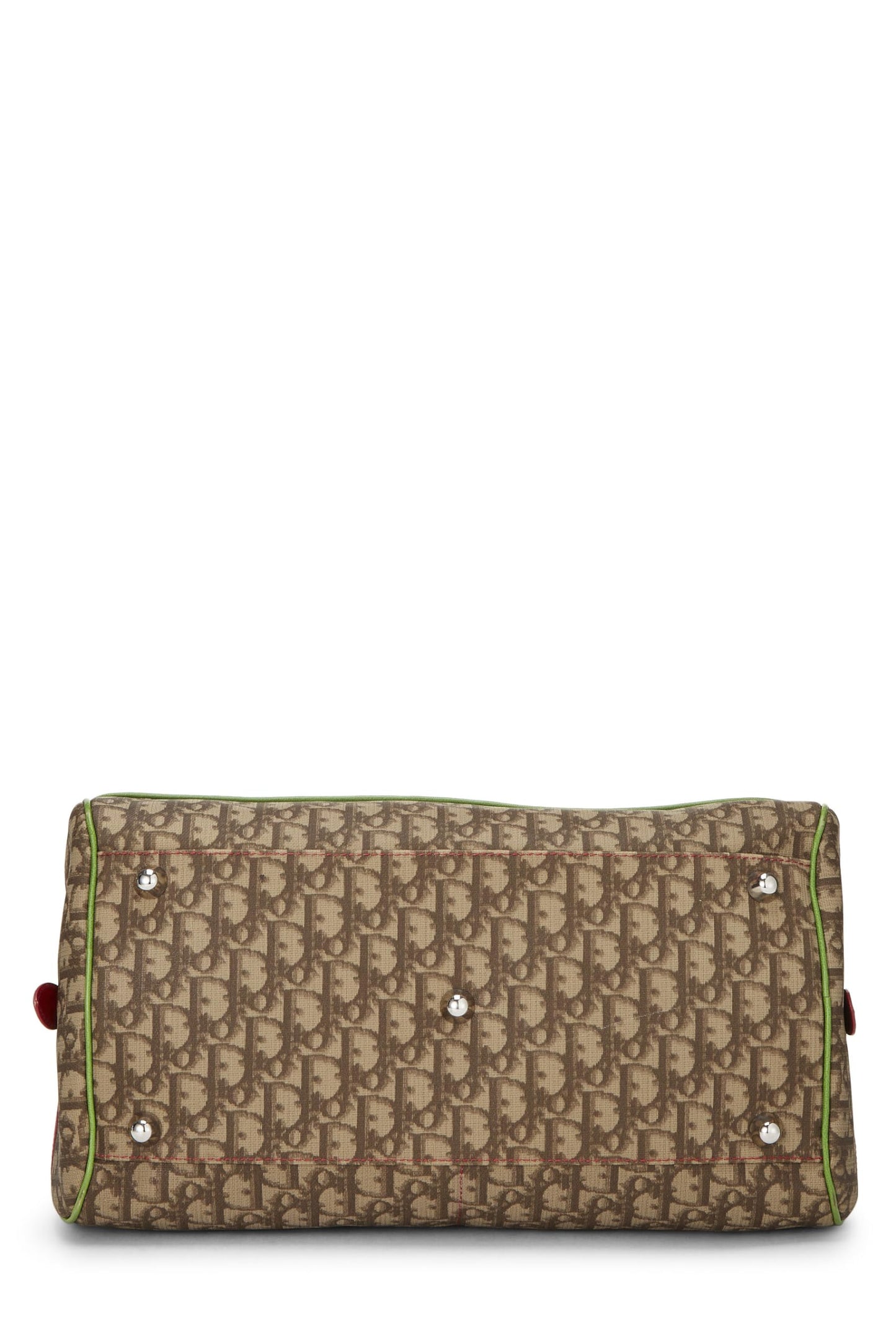 Dior, Brown Trotter Coated Canvas Rasta Bowler Bag, Brown