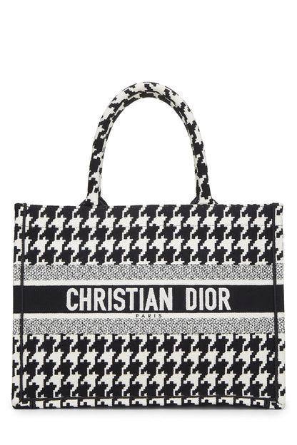 Dior, Black & White Houndstooth Book Tote Medium, Multi