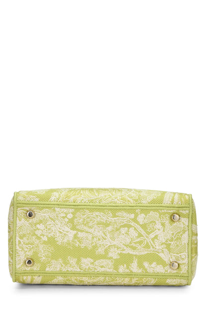 Dior, Green Embroidered Canvas Lady D-Lite Medium, Green