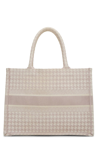 Dior, Pink Canvas Houndstooth Book Tote Medium, Pink