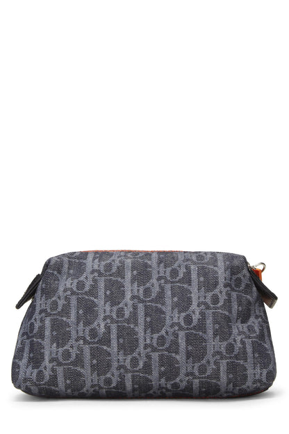Dior, Navy Denim Trotter Flight Pouch, Navy