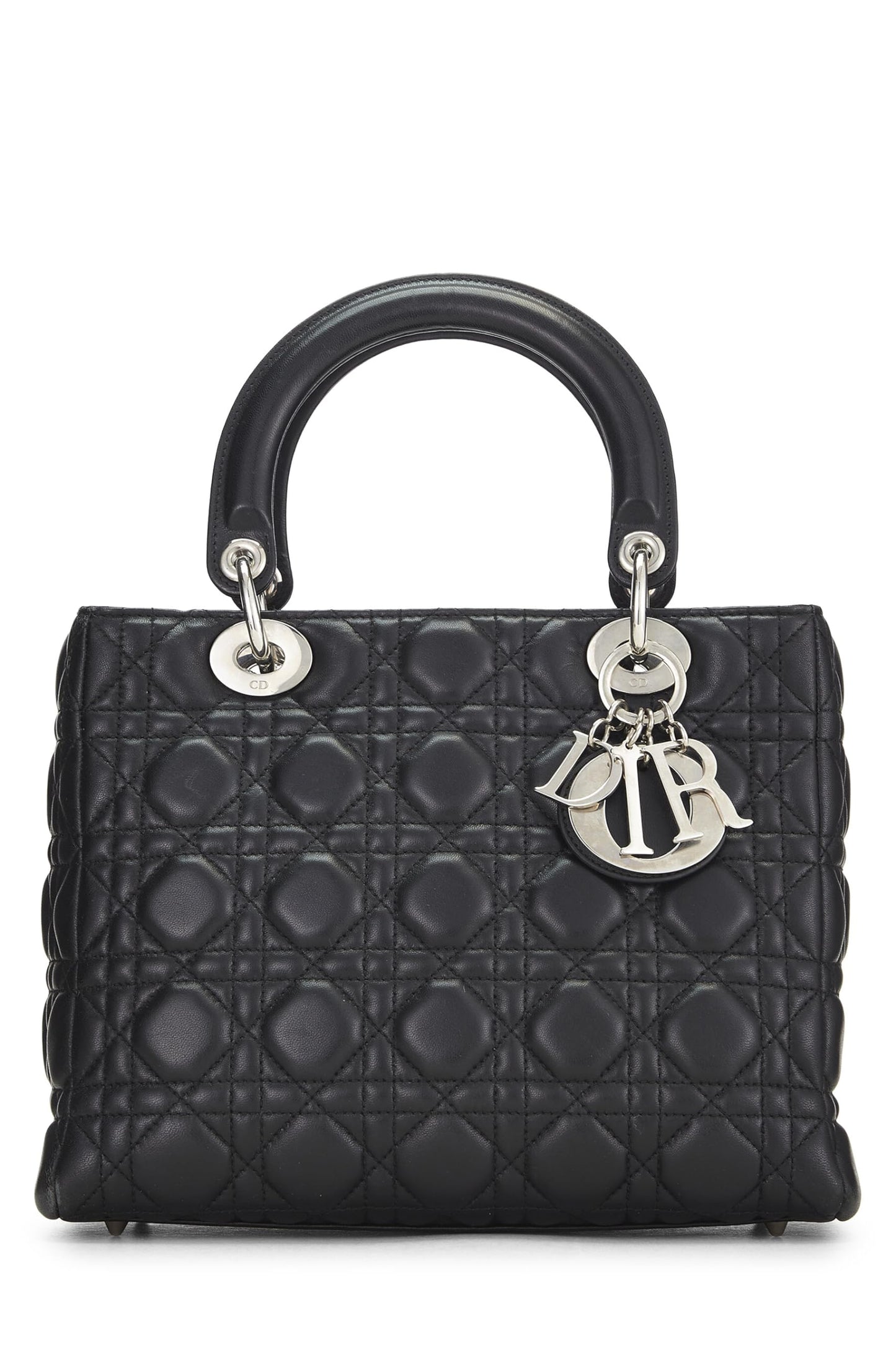 Dior, Black Cannage Quilted Lambskin Lady Dior Medium, Black