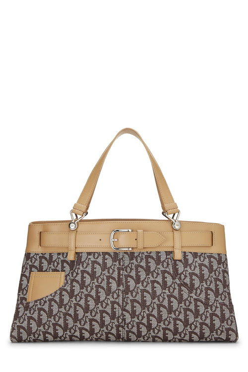 Dior, Brown Trotter Canvas Handbag, Brown