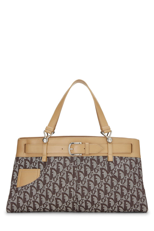 Dior, Brown Trotter Canvas Handbag, Brown