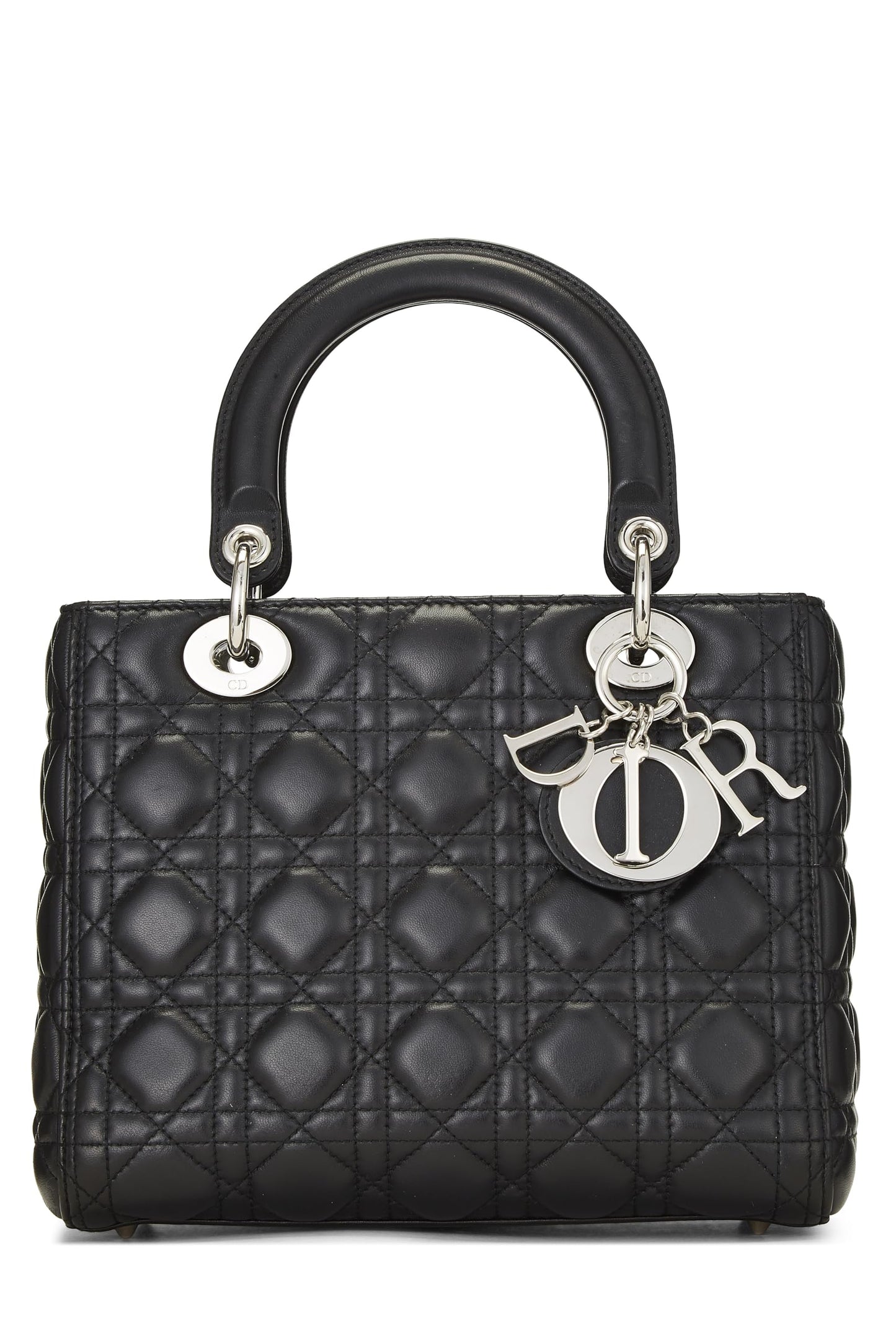 Dior, Black Cannage Quilted Lambskin Lady Dior Medium, Black
