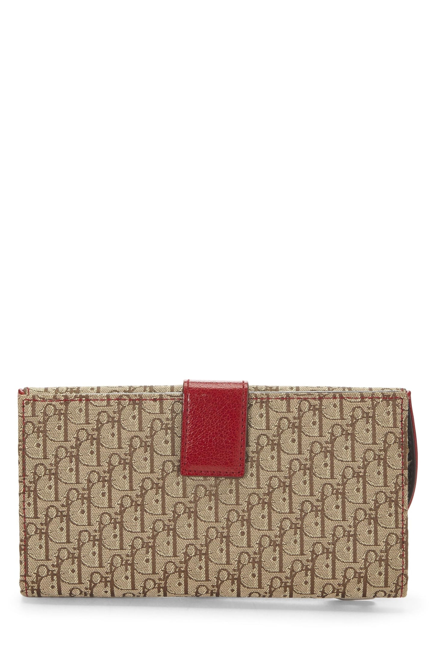 Dior, Beige Trotter Canvas Rasta Saddle Wallet, Brown
