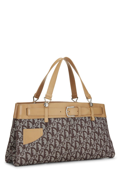 Dior, Brown Trotter Canvas Handbag, Brown