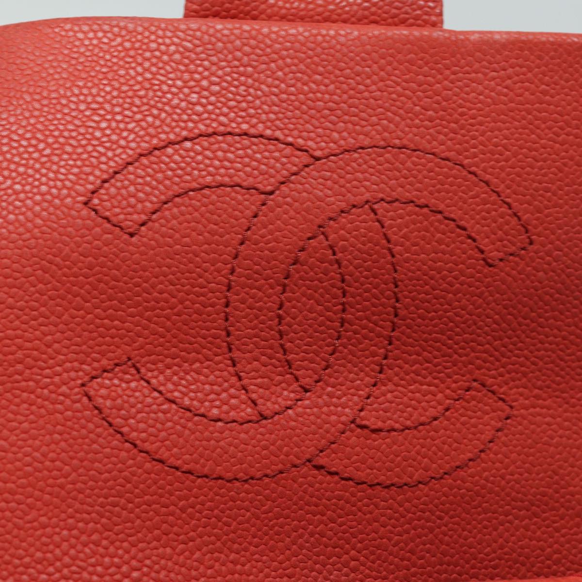 CHANEL Matelasse Shoulder Bag Caviar Skin Beige CC 82249A