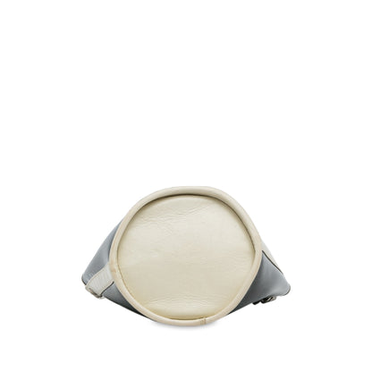 Chanel Sac Crumpled Calfskin PVC Camellia Bucket