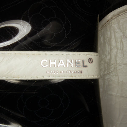 Chanel Sac Crumpled Calfskin PVC Camellia Bucket
