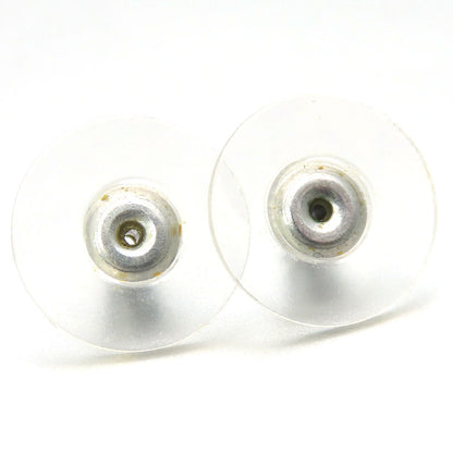 Chanel Coco Mark Metal White Earrings
