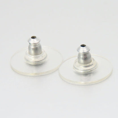 Chanel Coco Mark Metal White Earrings
