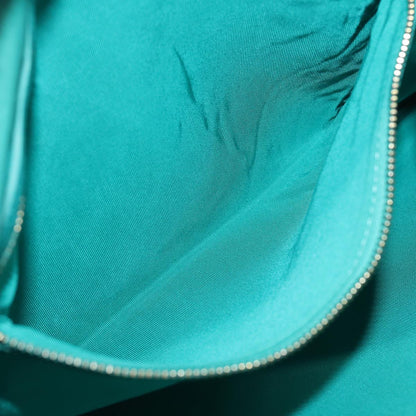 CHANEL Clutch Bag Caviar Skin Turquoise Blue CC 83807A